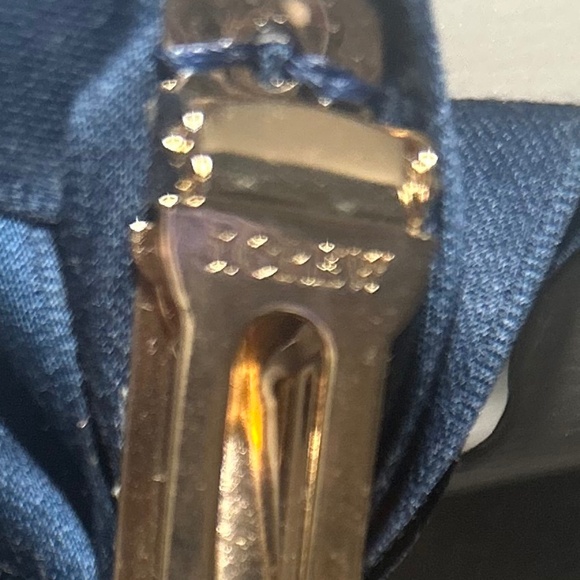 J. Crew Dark Navy Blue Embellished Bow Barrette (Never-Worn) - Picture 11 of 16